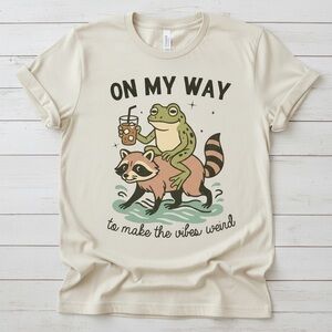 Weird Vibes Raccoon and Frog Shirt